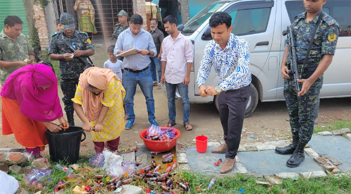 পাবনায় নকল পানীয় কারখানার সন্ধান