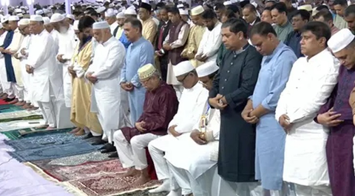 দীর্ঘ ৩৫ বছর পর জাতীয় ঈদগাহে প্রধানমন্ত্রীর নামাজ আদায়