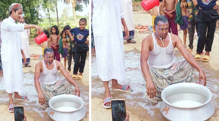 ডিম বিক্রি করে ঋণ শোধ, দুধ দিয়ে গোসল