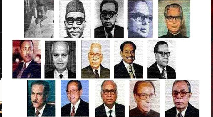 ১৯৭১ থেকে এ পর্যন্ত রাষ্ট্রপতি ছিলেন যারা