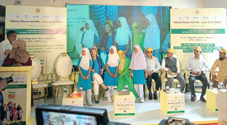 দেশে প্রথমবারের মতো টাইফয়েড টিকাদান কর্মসূচির সূচনা